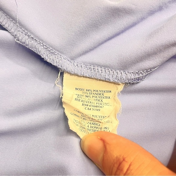 Le Coq Sportif tank top White and Blue Sleeveless Polo Tank Top size large - Picture 8 of 10